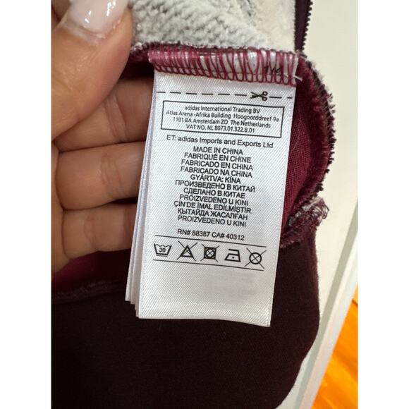 Adidas by Stella McCartney Hooded Full Zipper Red Maroon Jacket Size Small - Picture 2 of 6